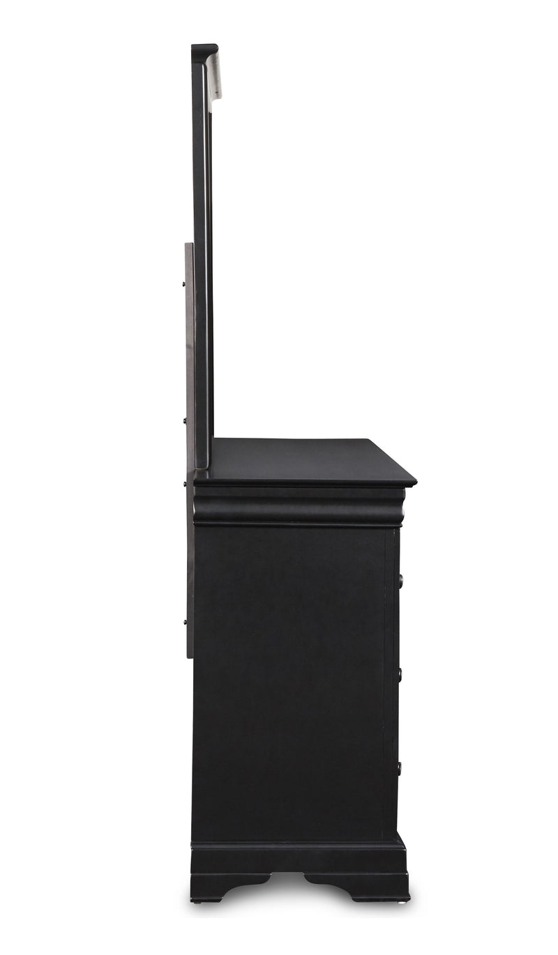 New Classic Furniture Belle Rose Black Cherry Landscape Mirror