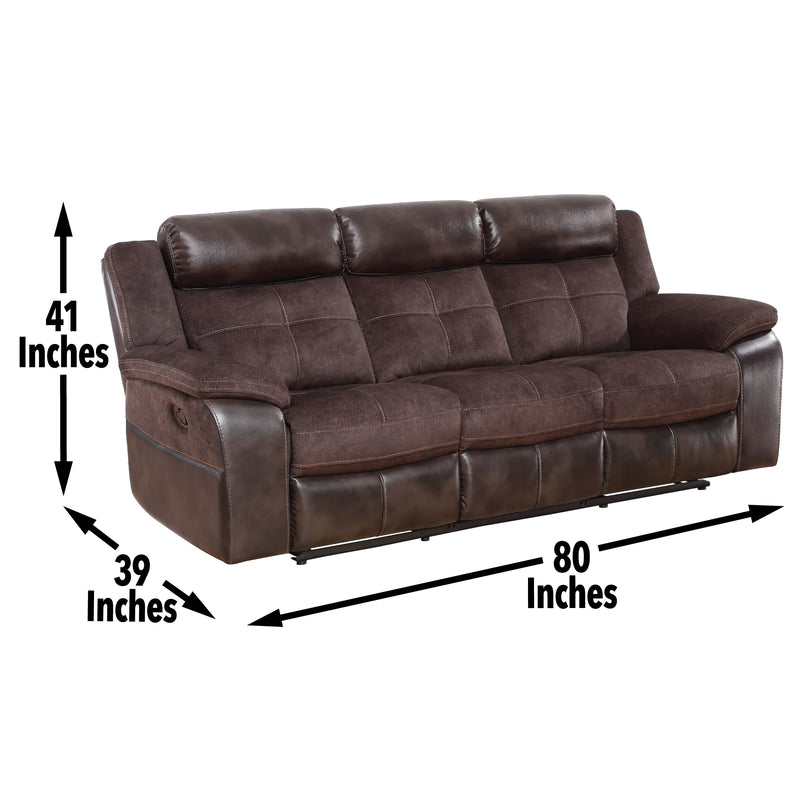 Steve Silver Pueblo Coffee Manual Recliner Sofa