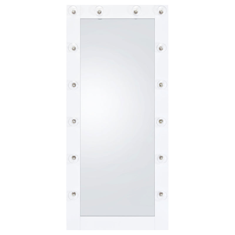 Coaster Furniture Zayan White LED Floor Mirror