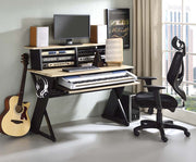 Acme Furniture Humanity Natural Black Music Desk