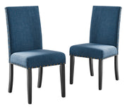 2 New Classic Furniture Crispin Blue Dining Chairs