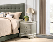 Glory Furniture Louis Phillipe Gray Nightstand