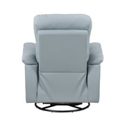 Home Elegance Bristow Blue Gray Swivel Glider Reclining Chair