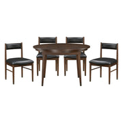 Home Elegance Clive Black Cherry 5pc Dining Room Set