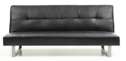 Glory Furniture Chroma Black Faux Leather Sofa Bed