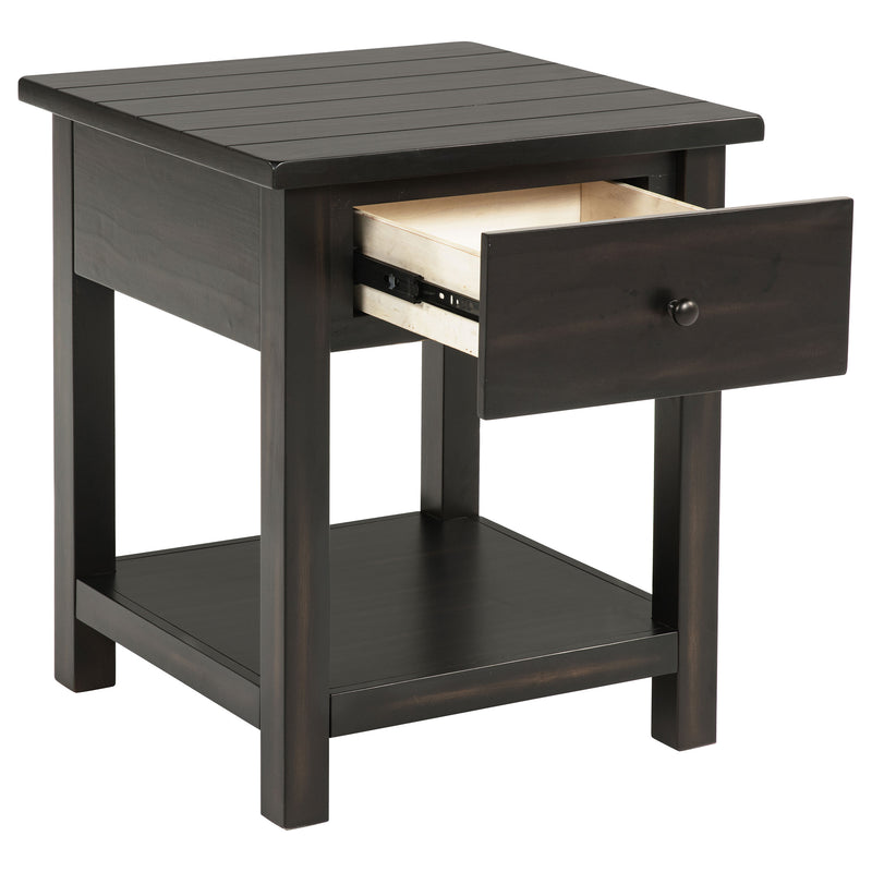 Coaster Furniture Payne Distressed Brown 1 Drawer End Table