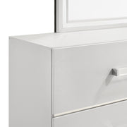 New Classic Furniture Europa White Dresser and Mirror