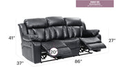 Glory Furniture Daria White Reclining Sofa
