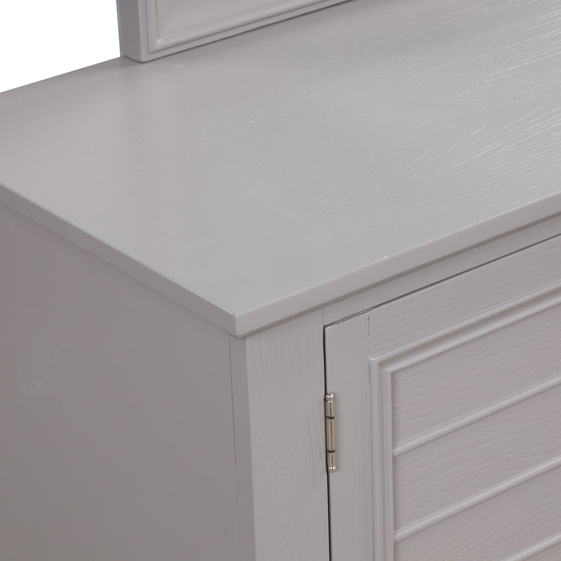 New Classic Furniture Jamestown White Dresser And Mirror