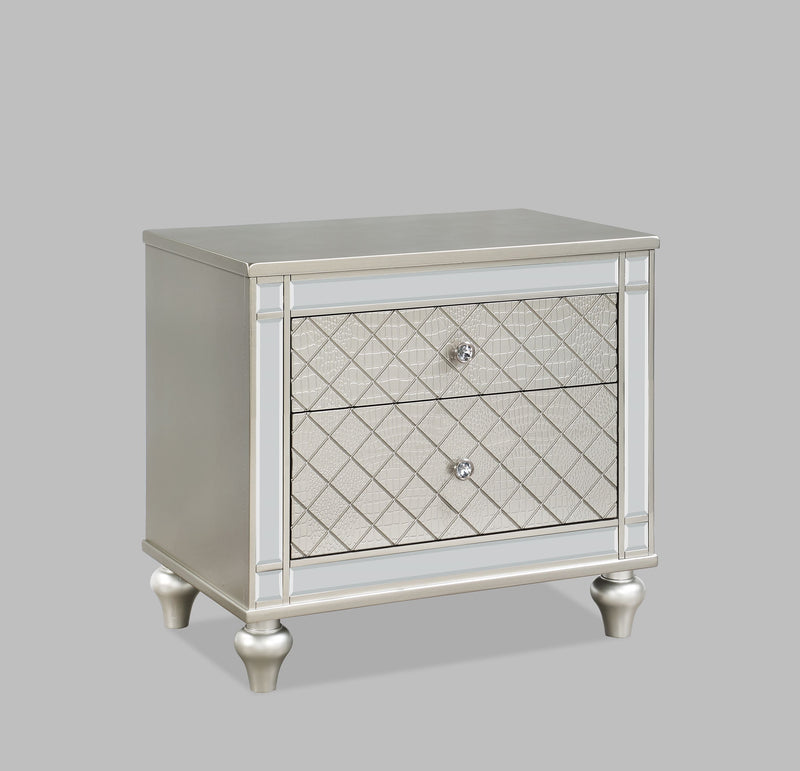 Crown Mark Cristian Champagne Night Stand
