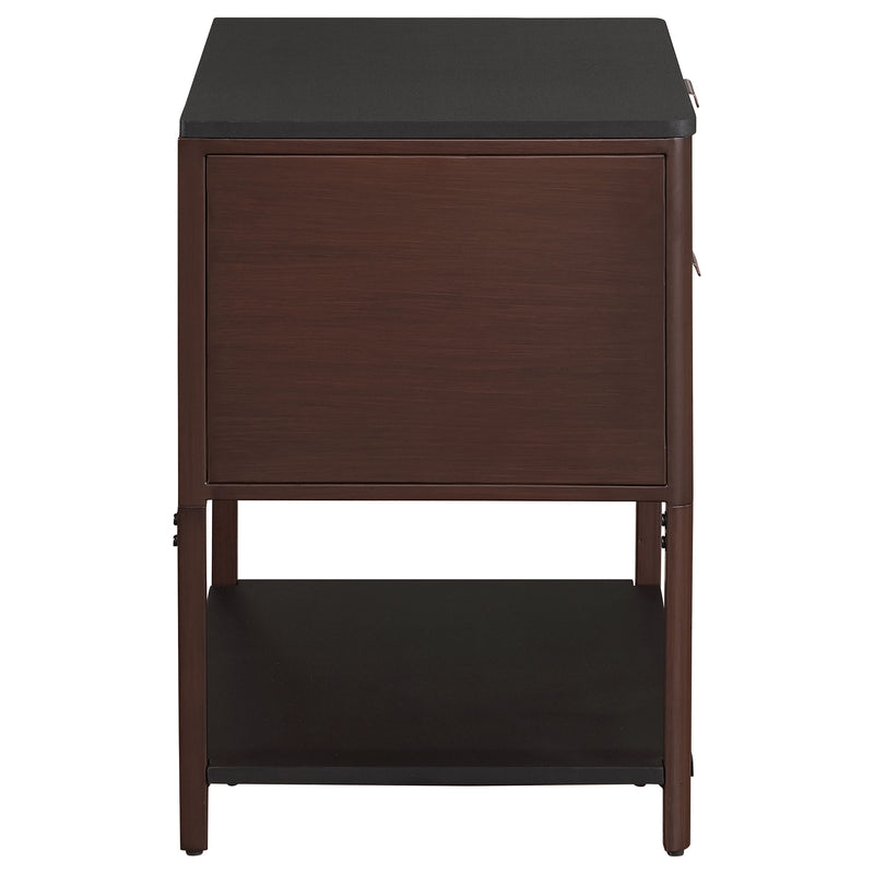 Coaster Furniture Zimmerlee Rust Brown Side Table