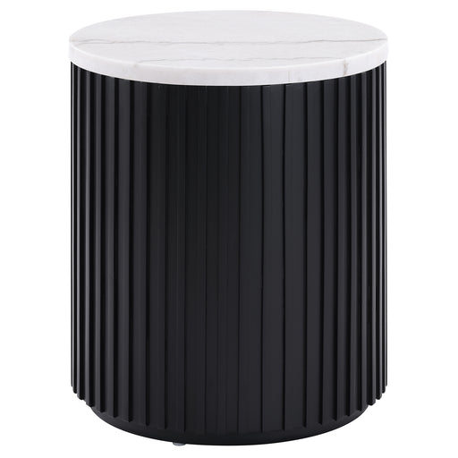 Steve Silver Colvin Black White End Table