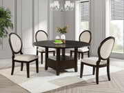 Coaster Furniture Twyla Dark Cocoa Brown Round Dining Table