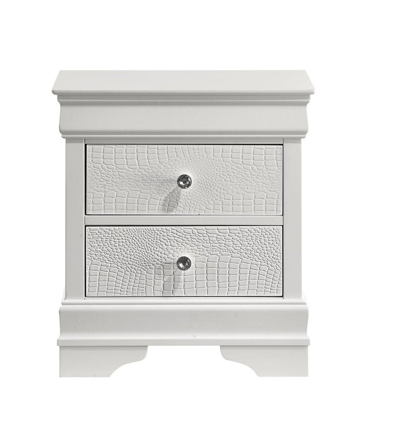 Galaxy Home Blaze Gray 2 Drawer Nightstand