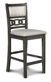 New Classic Furniture Gia Gray 42 Inch Drop Leaf 3pc Counter Height Set