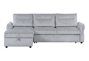 Global Furniture U0301 Grey Pull Out Sofa Bed