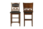 2 New Classic Furniture Gia Brown Counter Height Chairs