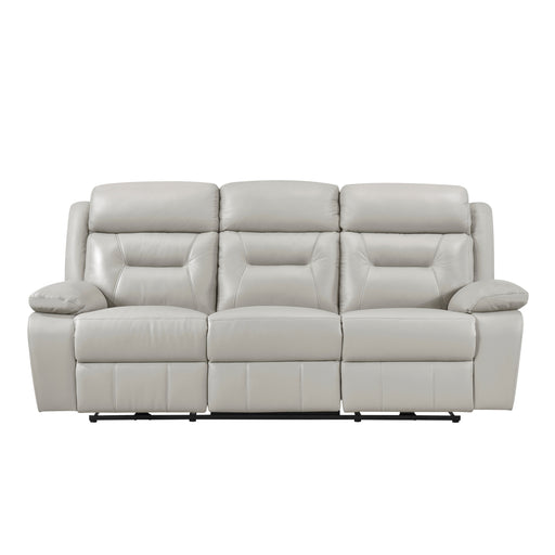 Home Elegance Laconia Gray Power Double Reclining Sofa