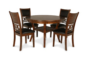 New Classic Furniture Gia Brown Round 5pc Dining Set
