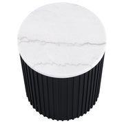 Steve Silver Colvin Brown White End Table