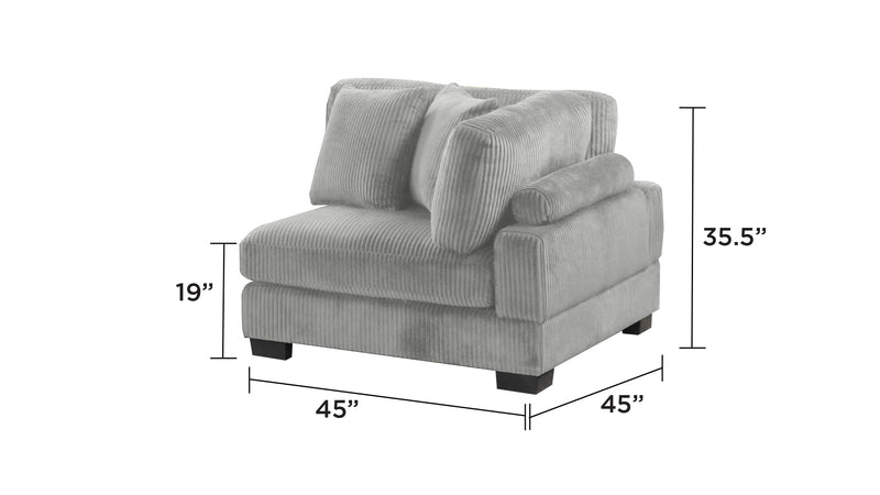 Galaxy Home Bentley Black Corner Wedge