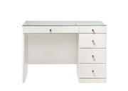 Crown Mark Morgan White Vanity Desk