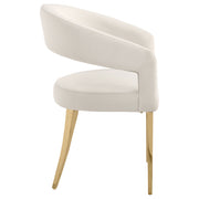 2 Coaster Furniture Galiano Cream White Dining Arm Chairs