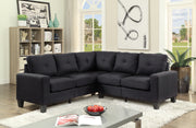 Glory Furniture Newbury Black Fabric Sectional