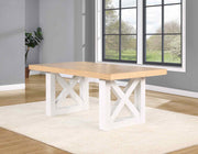 Steve Silver Magnolia Natural White Dining Table
