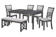 New Classic Furniture Gia Gray 46 Inch Dining Bench