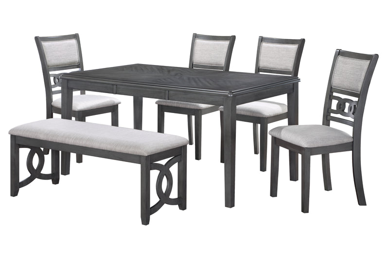 New Classic Furniture Gia Gray 46 Inch Dining Bench