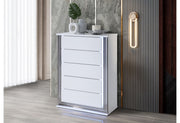 Global Furniture Ylime White Chest with LED