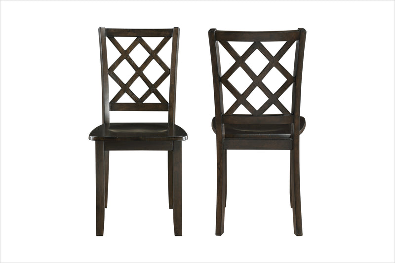 2 New Classic Furniture Trellis Brown Dining Chairs