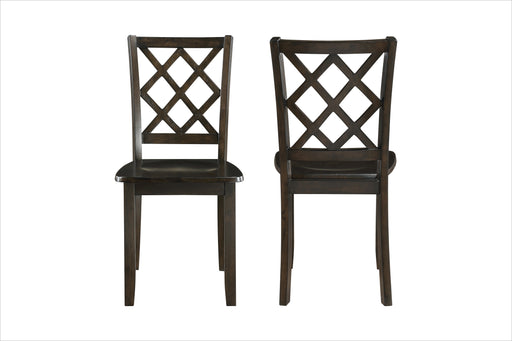 2 New Classic Furniture Trellis Brown Dining Chairs