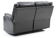 Glory Furniture Ward Black Faux Leather Double Reclining Love Seat