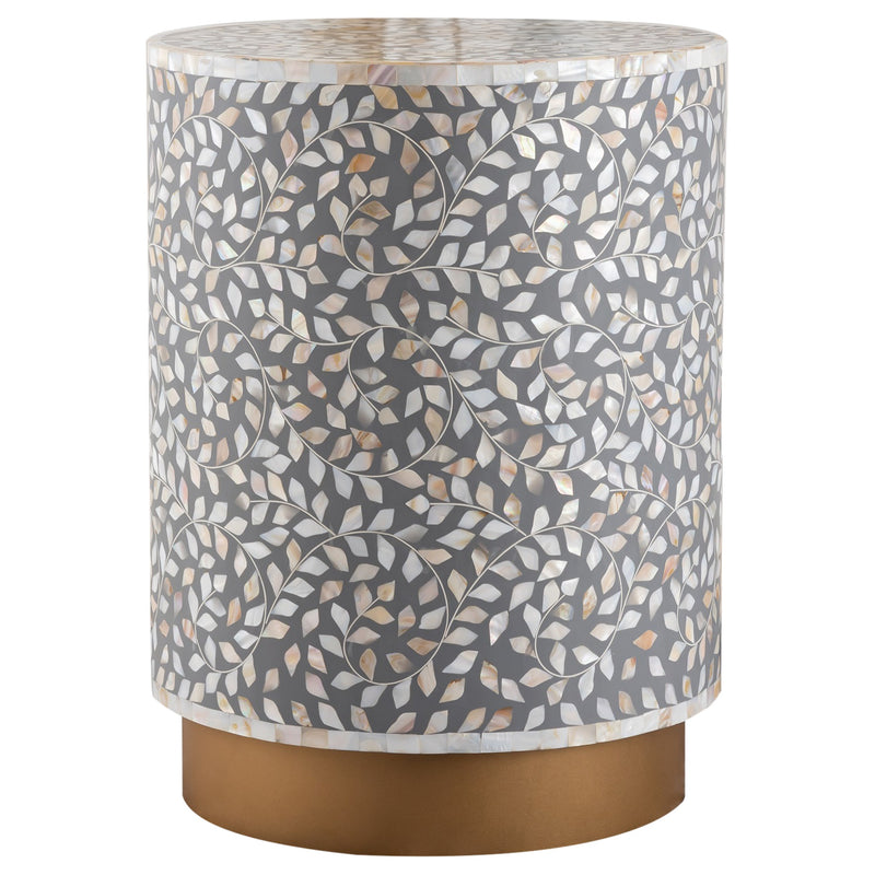Galaxy Home Luxe Grey End Table