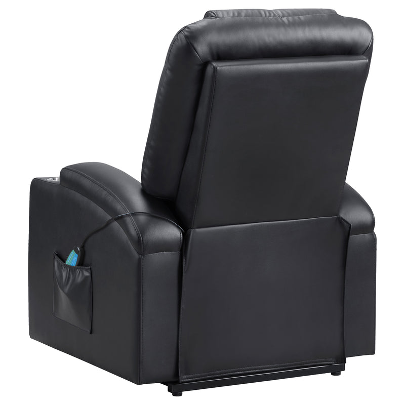 Coaster Furniture Armstrong Black Power Lift Massage Recliner
