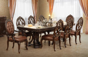 New Classic Furniture Palazzo Marina Brown 9pc Dining Room Set
