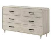 Crown Mark Nyomi White Dresser and Mirror