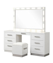Galaxy Home Coco Milky White Wood Vanity Set