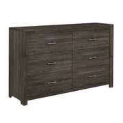 Home Elegance Edina Dark Gray Dresser and Mirror