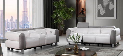 Global Furniture U8520 Grey White 2pc Living Room Set