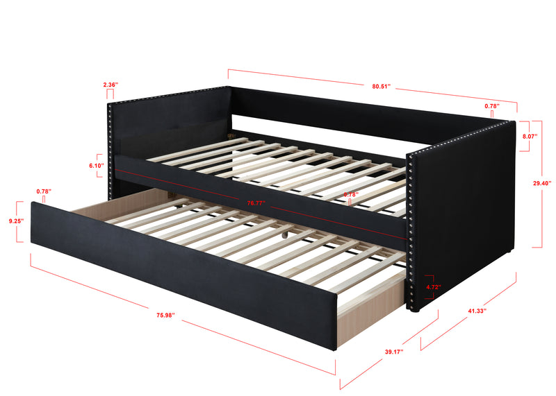 Crown Mark Sadie Black Daybed