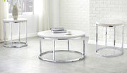 Steve Silver Echo Chrome Echo 3pc Coffee Table Set