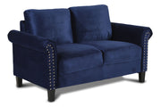 New Classic Furniture Alani Deep Blue Loveseat