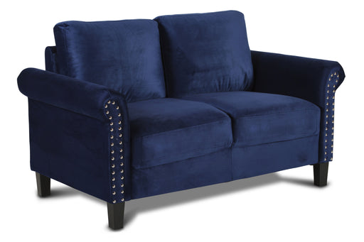 New Classic Furniture Alani Deep Blue Loveseat