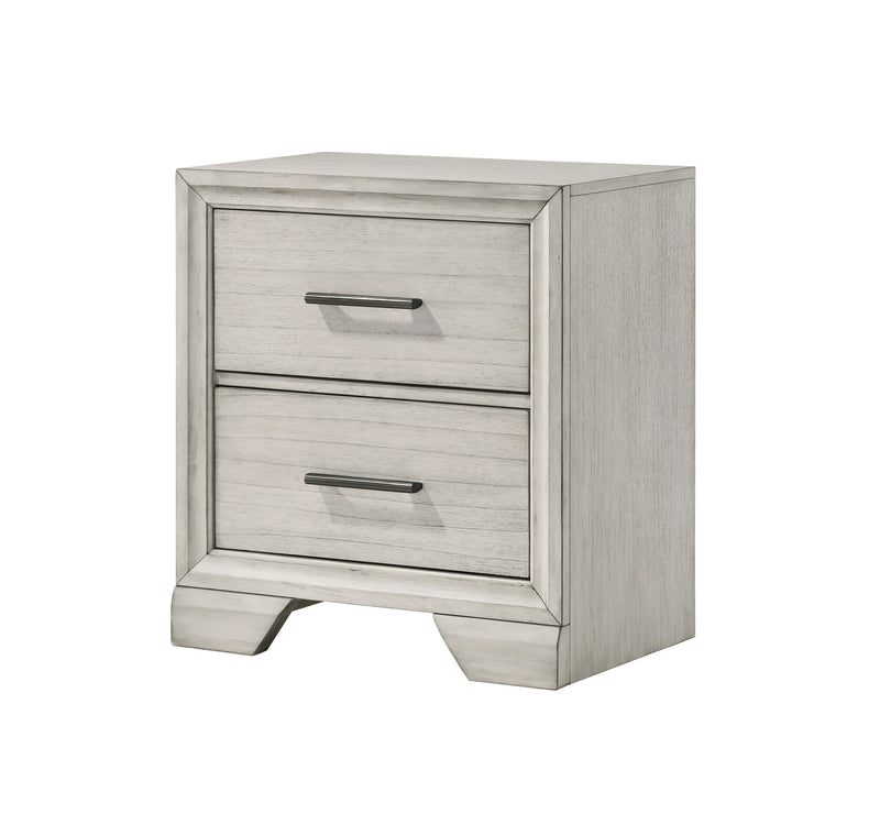 Crown Mark Jaymes White Mist Night Stand
