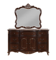 New Classic Furniture Constantine Cherry Dresser with Marble Top