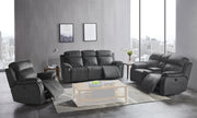 New Classic Furniture Tango Gray Power Footrest Dual Recliner Sofa