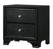 Crown Mark Micah Black Night Stand